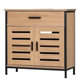 EUGAD Waschbeckenunterschrank 2 Türen 30 x 60 cm Beige