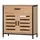 EUGAD Waschbeckenunterschrank 2 Türen 30 x 60 cm Beige