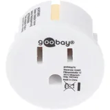 goobay Netzadapter US/Japan, Weiß - Schutzkontaktstecker (Typ F, CEE 7/7) > US-/Japan-Buchse (Typ B, NEMA 5-15, 3-polig)