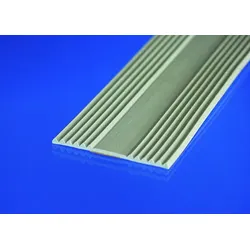 60 mm Auflagegummi, hellgrau selbstklebend z. B. für Alu-Profile in Verbindung mit HKP, 25 m/Rolle