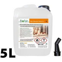 BioFair Bioethanol - Reiner Brennstoff - Bioethanol für Bioethanolkamin,