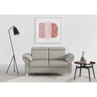 sit&more 2-Sitzer Arngast, inklusive Federkern und Kopfteilverstellung grau