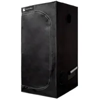 CannoBox Gewächshaus Canno Box Gewächshaus Growzelt-1680D Oxford-Gewebe Growbox Anbauset, BxTxH: 60 x 60 x 120 cm, 1680D Oxford,Reflexionsgrad:95 %,2 Sichtfenster,BxTxH:100x100x200cm 60 cm x 120 cm x 60 cm