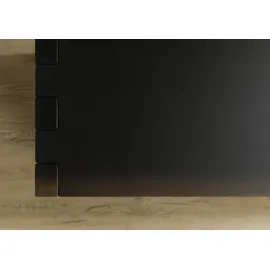 MASSIVMOEBEL24.DE Bank Eiche 193x40x45 dunkelbraun lackiert BEAMS 85