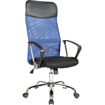 Import [Generic] Rebecca Mobili Bürostühle aus Kunstleder und Nylon, schwarz und blau - Blau