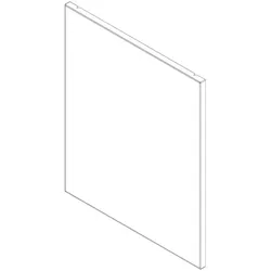 Buderus Blende aus Glas für Speicher Schwarz, 87186683120 87186683120
