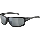 Alpina TRI-SCRAY 2.0 black gloss, - Indiv. Anpassbare, Bruchsichere Wechselscheiben Sport- & Fahrradbrille Mit 100% UV-Schutz Für Erwachsene, One Size