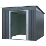 osoltus Gerätehaus osoltus Metall Gerätehaus Pultdach Geräteschuppen T 279cm x B 238cm