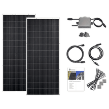 osnatech Mini-PV-Set 600 "Balkonkraftwerk" FLEX STANDARD 310W-2-Complete Balkon-Solaranlage