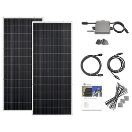 osnatech Mini-PV-Set 600 "Balkonkraftwerk" FLEX STANDARD 310W-2-Complete Balkon-Solaranlage