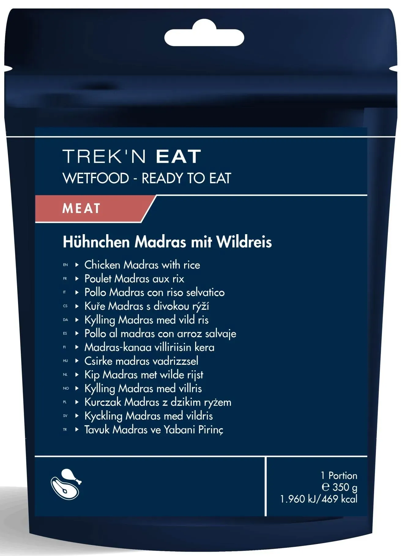 Trek'n Eat Trek N Eat Hähnchen Madras mit Wildreis ( 350g / 469 kcal wetfood ) - STK - -