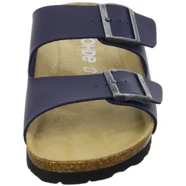 ROHDE Pantolette ergonomisch Lederfußbett Zwei Riemen Schnalle Grado 5920, Größe:42 EU,