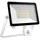 dotlux LED-Strahler FLOORslim-sensor Aluminium 50 W 4000 K inkl. Bewegungsmelder weiß