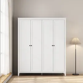 OTTO home Kleiderschrank Borkum 166 x 200 x 52 cm Weiß