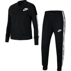 NIKE Kinder Trainingsanzug Sportswear, BLACK/WHITE/WHITE, L