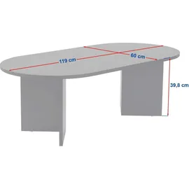 Skye Decor Sable Braun Nussbaum 119 x 60 x 39,8 cm