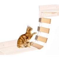 Foochow Katzenleiter Wand, Katzenstufentreppe, Katzentreppe Katzenleiter Zur Wandbefestigung, Katzenstufe Für Balkon Kletterwand Katzen Regal Für Wand Für Katzen Spielzeug