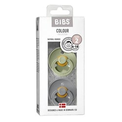 BIBS Schnuller Colour 2er Pack Sage+Cloud 6-18m