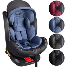 XOMAX XZ-16 Kindersitz drehbar 360° mit ISOFIX und Liegefunktion I mitwachsend I 0-36 kg, 0-12 Jahre, Gruppe 0/1/2/3 I 5-Punkt-Gurt und 3-Punkt-Gurt I Bezug abnehmbar, waschbar I ECE i-Size 129R