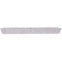Just light. Deckenlampe Deckenleuchte, Aufbaupanel LED Sterneneffekt dimmbar Fernbedienung,