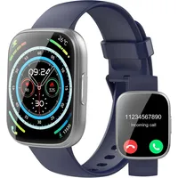 Puqo Smartwatch Herren Damen, 1,95" HD Fitnessuhr mit Telefonfunktion, 112+ Spor