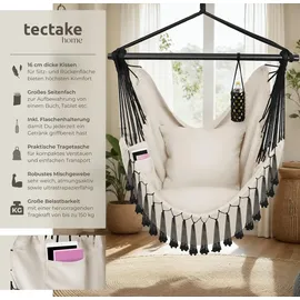 Tectake Hängesessel Malika Beige