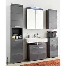 trendteam Amanda Badschrank 73 x 132 x 31 cm Weiß