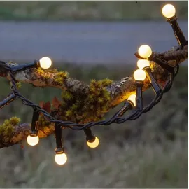 Star Trading LED-Lichterkette Berry Mini 6 m Schwarz Warmweiß