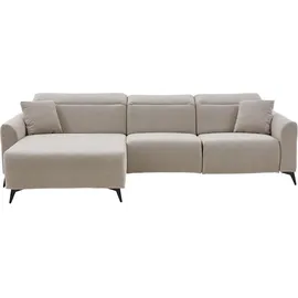 A.Z. Iwaniccy Eckcouch Webstoff 2-Sitzer Beige