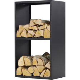 Magnus Kaminholzregal R155 Metall 45 x 30 x 80 cm Schwarz