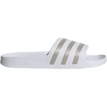 adidas Adilette Aqua Cloud White / Platinum Metallic / Cloud White 47