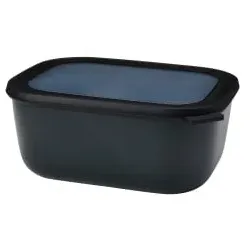 Mepal Frischhaltedose cirqula rechteckig, 3000 ml 106261041100 , Farbe: schwarz