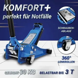 BITUXX Rangierwagenheber Stahl 3T blau