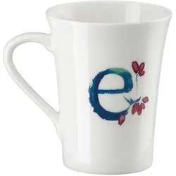 Hutschenreuther Becher mit Henkel Flower Alphabet E-Erica