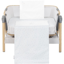 Kikkaboo Babywiege Bettwäsche-Set 5-tlg, Decke 85 x 55, Kissen 45 x 35, Laken grün