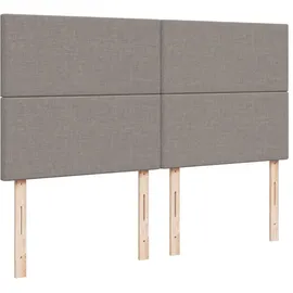 vidaXL Boxspringbett 180 x 200 cm Taupe