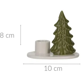 Home Styling Kerzenständer 8 cm grün