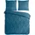 PURE luxury collection Elegence Uni Blau 200 x 200 cm + 2 x 80 x 80 cm
