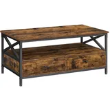 VASAGLE Couchtisch braun 100,0 x 55,0 x 45,0 cm