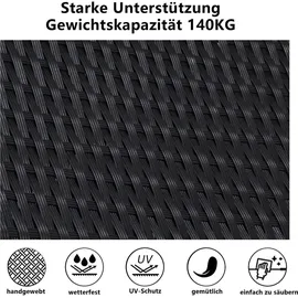 MeXo Lounge-Set 4-tlg. schwarz