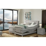 Ada Boxspringbett »Elsa mit Motor«, hellgrau GCP 49, , 13422823-0 Chenille GCP