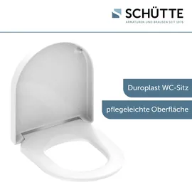 Schütte Duro WC-Sitz D-Form Pro 2 Weiß