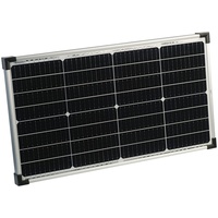 revolt Solarmodul: Mobiles Solarpanel mit monokristallinen Zellen, 60 W, silber (Solarpanel Garten, Solarplatte, Balkon Solaranlage)