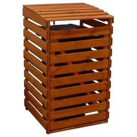 Promadino Mülltonnenbox 67 x 90 x 122 cm braun