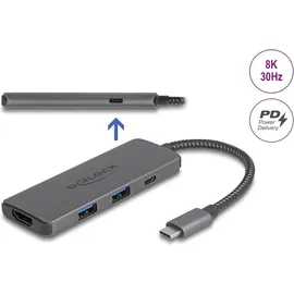 Delock USB Type-C Dockingstation 8K - HDMI/USB/PD 3.0 100 W