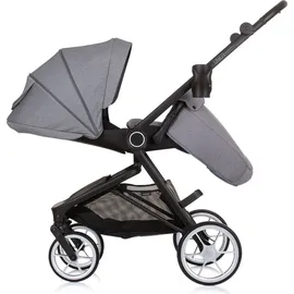 Chipolino 3 in 1 Kombikinderwagen Linea, Sportsitz, i-Size Babyschale, Babywanne grau