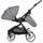 Chipolino 3 in 1 Kombikinderwagen Linea, Sportsitz, i-Size Babyschale, Babywanne grau