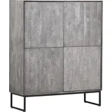 GUTMANN FACTORY Highboard , grau ¦ Maße (cm): B: 115 H: 138 T: 42