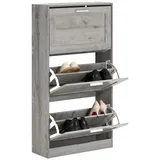 SoBuy Schuhschrank 60 x 115 x 23 cm grau / grau