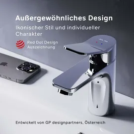 AM.PM Waschtischarmatur mit Ablaufgarnitur 1 1/4 Zoll Messing Ventil Ablauf